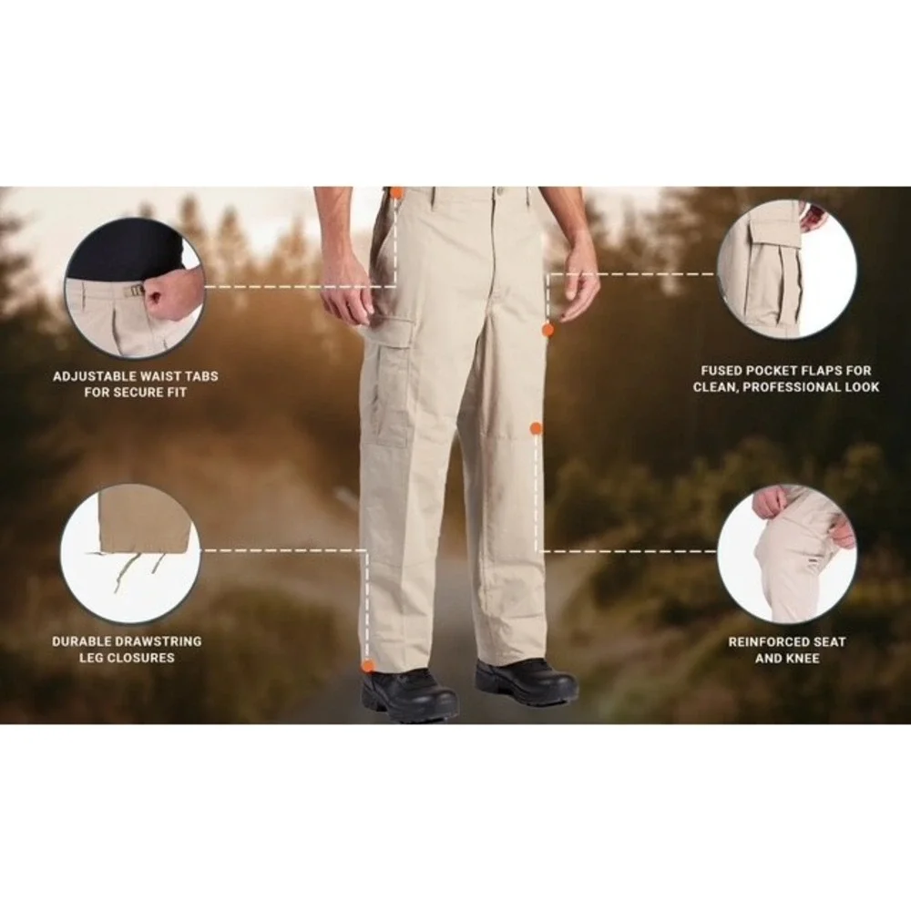 Propper‎ BDU Trousers XXLR Khaki Cargo Military Tactical Pants Durable